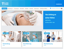 Tablet Screenshot of anaesthesie.klinik-am-ring.de
